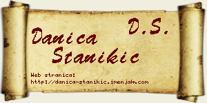 Danica Stanikić vizit kartica
